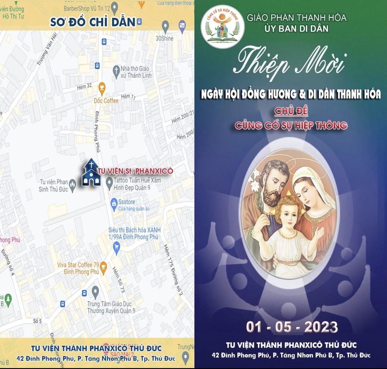 THƯ MỜI HỌP MẶT ĐỒNG HƯƠNG GIÁO PHẬN THANH HÓA TẠI MIỀN NAM Ban mục vụ di dân